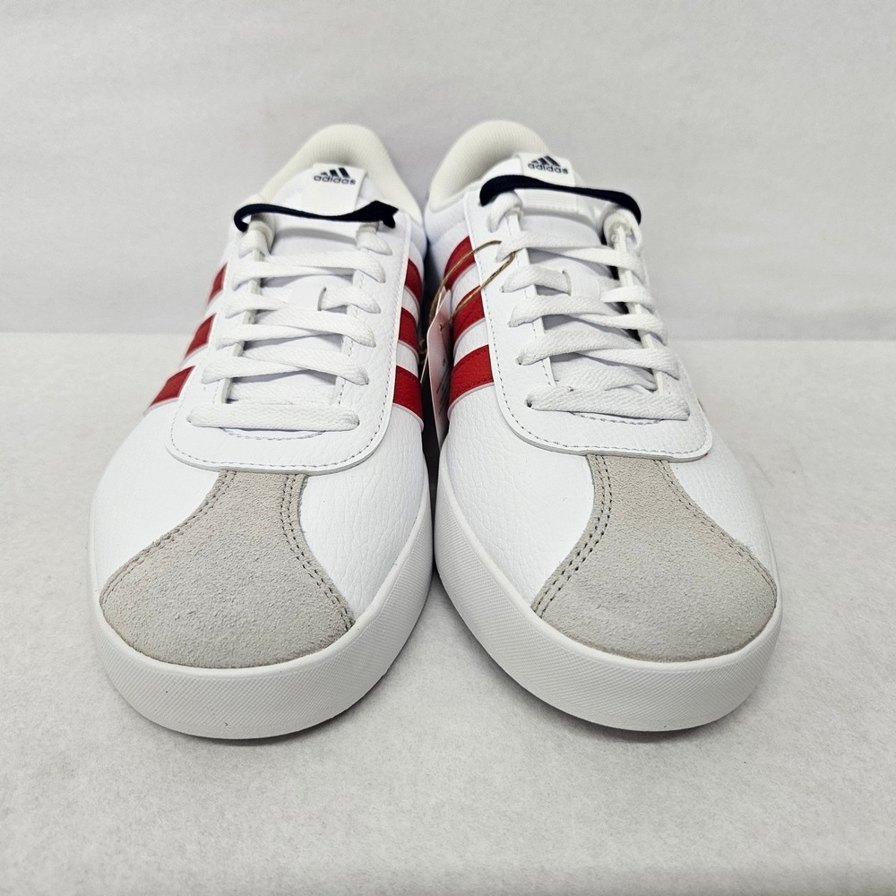 Adidas‎ VL Court 3.0 Skateboarding Shoes IF4464 White Gray Red Men's Size 11.5 - Picture 5 of 11